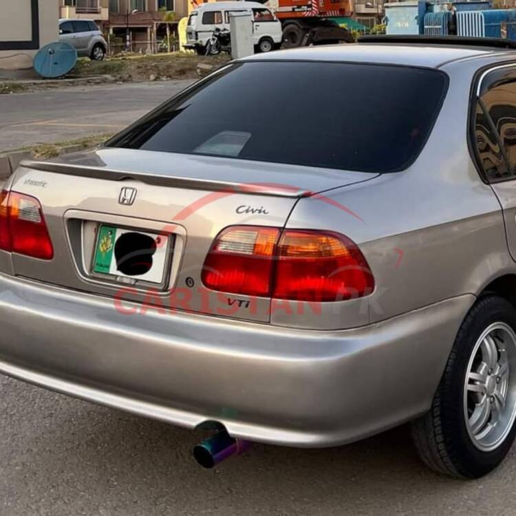 Unpainted Honda Civic EK Trunk Lip Spoiler 4