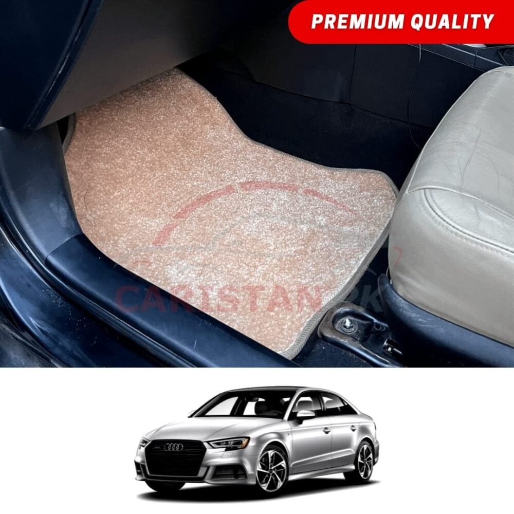 Audi A3 Premium Carpet Floor Mats Beige 2014-19 Audi A3 Premium Carpet Floor Mats Beige 2014-19