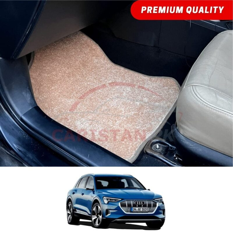 Audi E Tron Premium Carpet Floor Mats Beige Audi E Tron Premium Carpet Floor Mats Beige