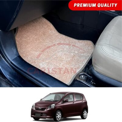 Daihatsu Mira Premium Carpet Floor Mats Beige 2012-16