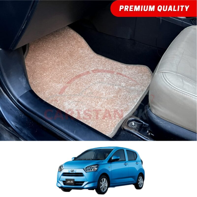 Daihatsu Mira Premium Carpet Floor Mats Beige 2017-23 Daihatsu Mira Premium Carpet Floor Mats Beige 2017-23