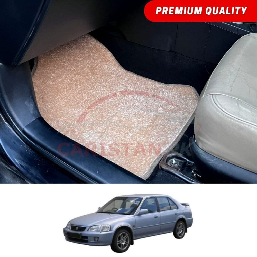 Honda City Premium Carpet Floor Mats Beige 1998-2003