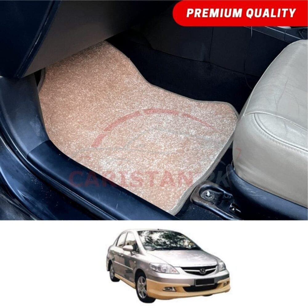 Honda City Premium Carpet Floor Mats Beige 2007-08 Honda City Premium Carpet Floor Mats Beige 2007-08