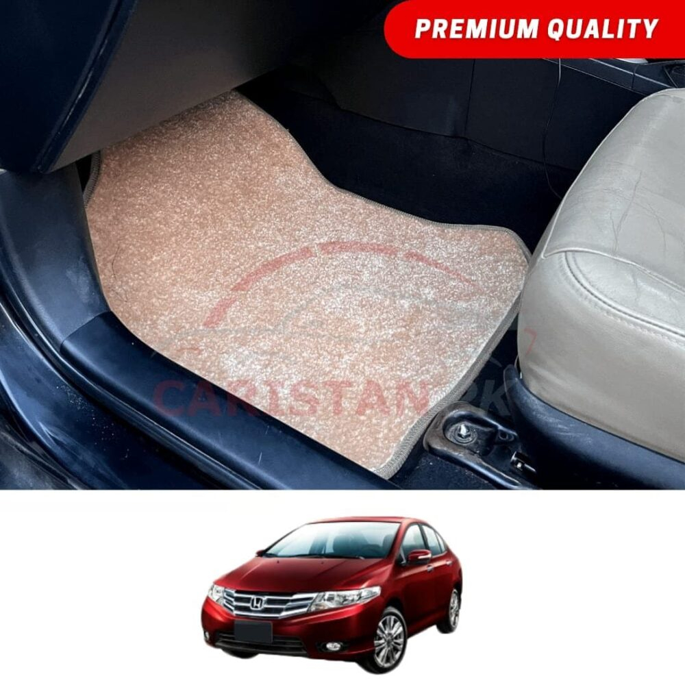 Honda City Premium Carpet Floor Mats Beige 2009-21