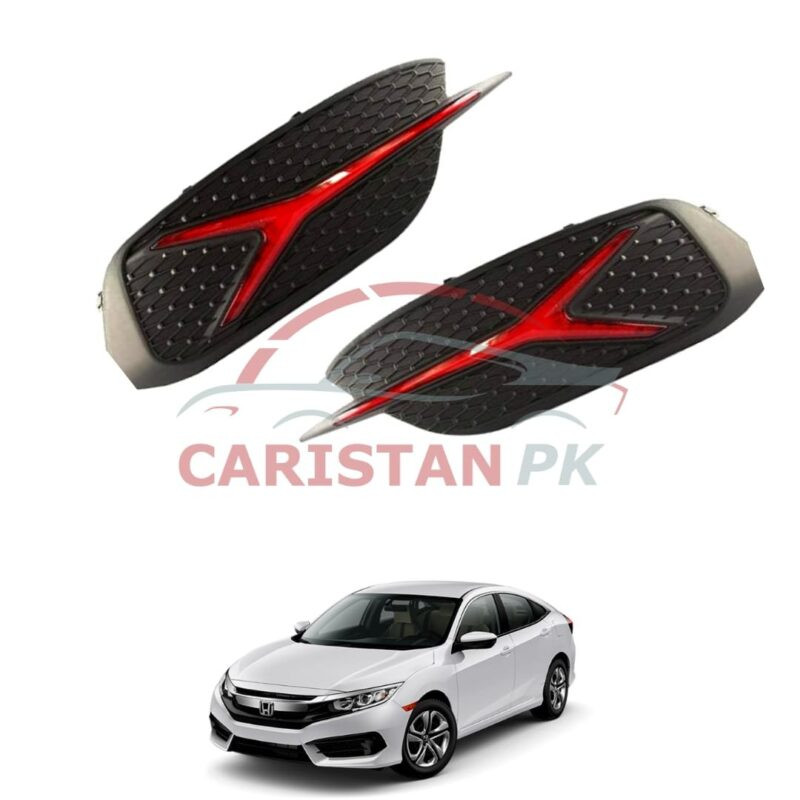 Honda Civic Back Bumper Brake Light Sword Style 2016-21 Honda Civic Back Bumper Brake Light Sword Style 2016-21