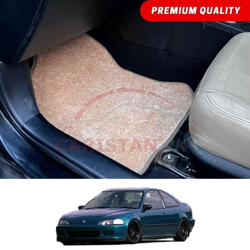 Honda Civic Dolphin Premium Carpet Floor Mats Beige Honda Civic Dolphin Premium Carpet Floor Mats Beige