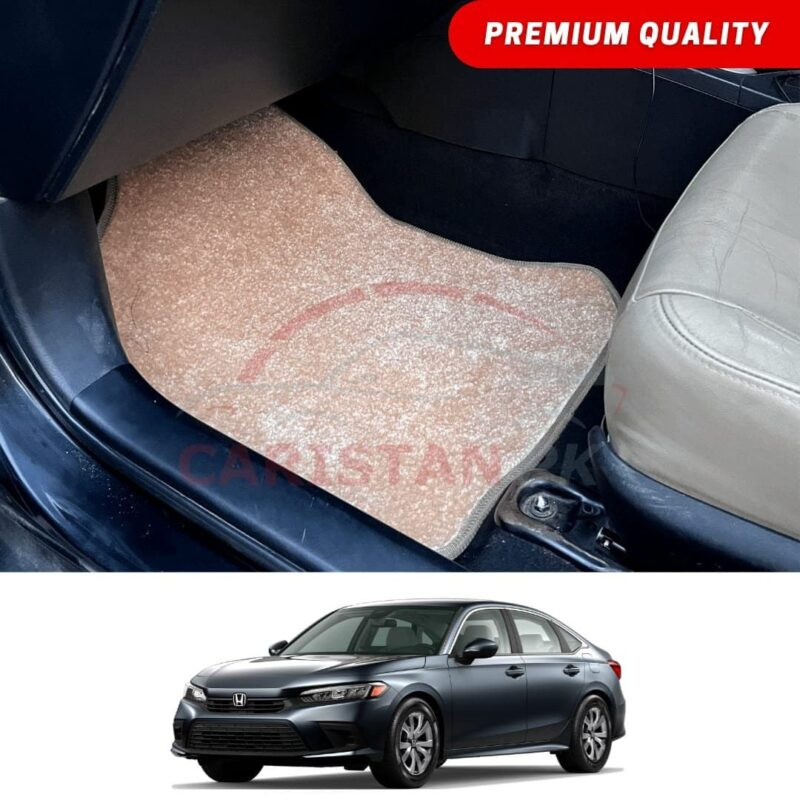 Honda Civic Premium Carpet Floor Mats Beige 2022 Model & Onwards Honda Civic Premium Carpet Floor Mats Beige 2022 Model & Onwards