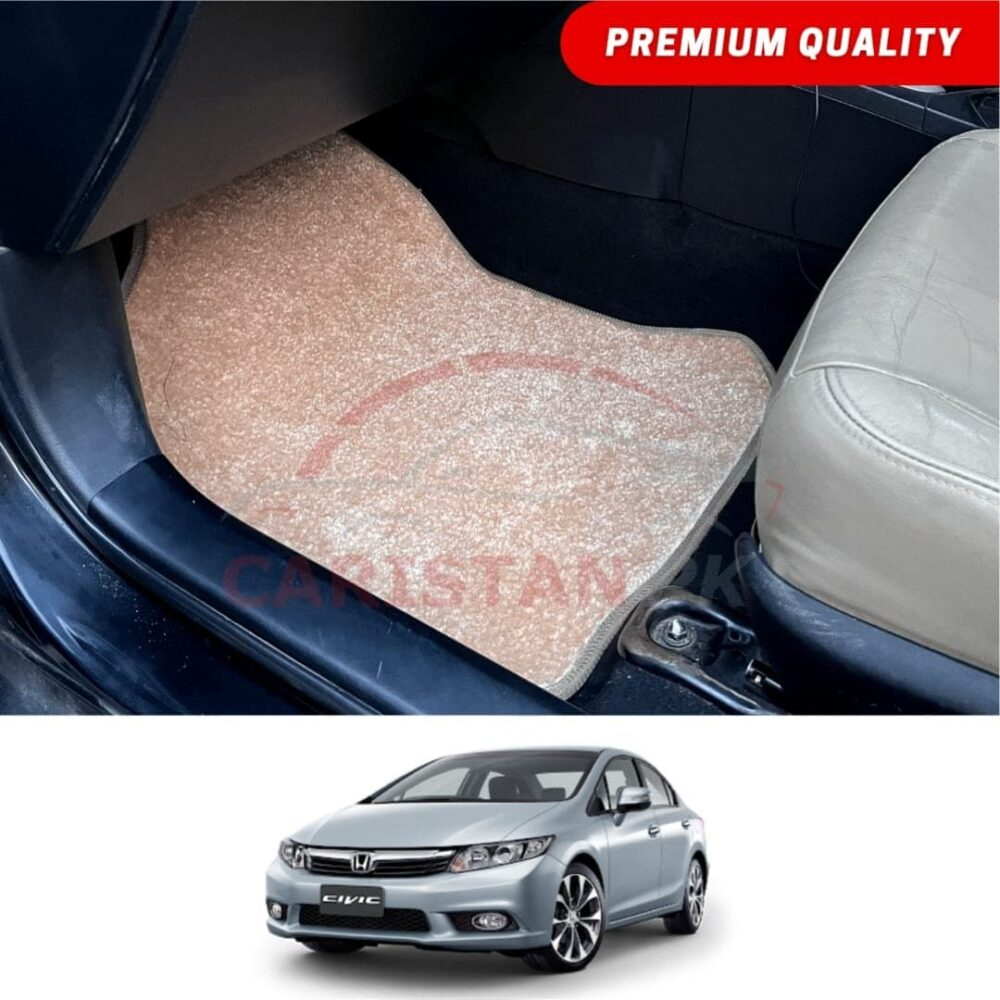 Honda Civic Rebirth Premium Carpet Floor Mats Beige