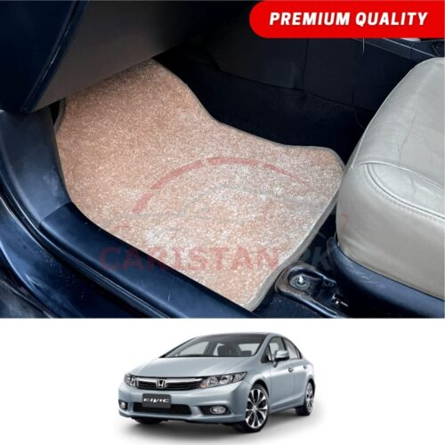 Honda Civic Rebirth Premium Carpet Floor Mats Beige