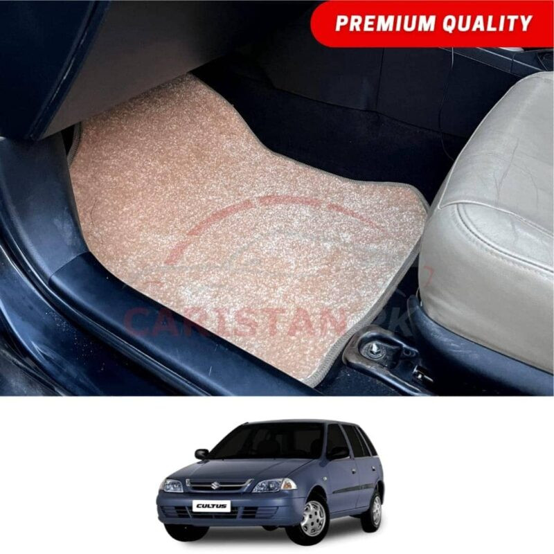 Suzuki Cultus Premium Carpet Floor Mats Beige 2002-2016 Suzuki Cultus Premium Carpet Floor Mats Beige 2002-2016