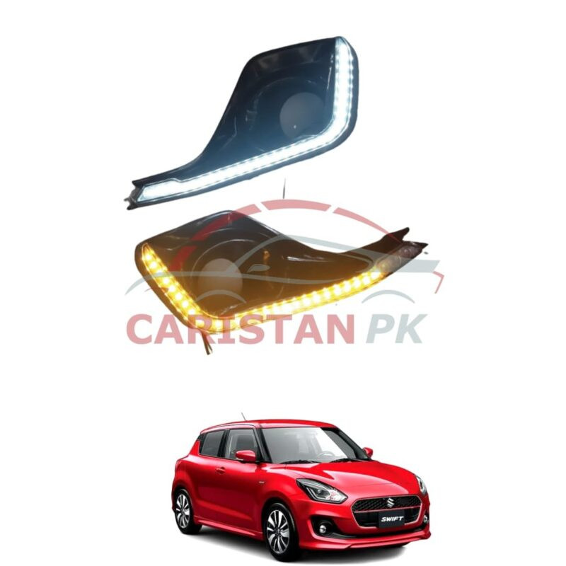Suzuki Swift Front DRL Fog Lamp Cover 2022 Model & Onwards Suzuki Swift Front DRL Fog Lamp Cover 2022 Model & Onwards