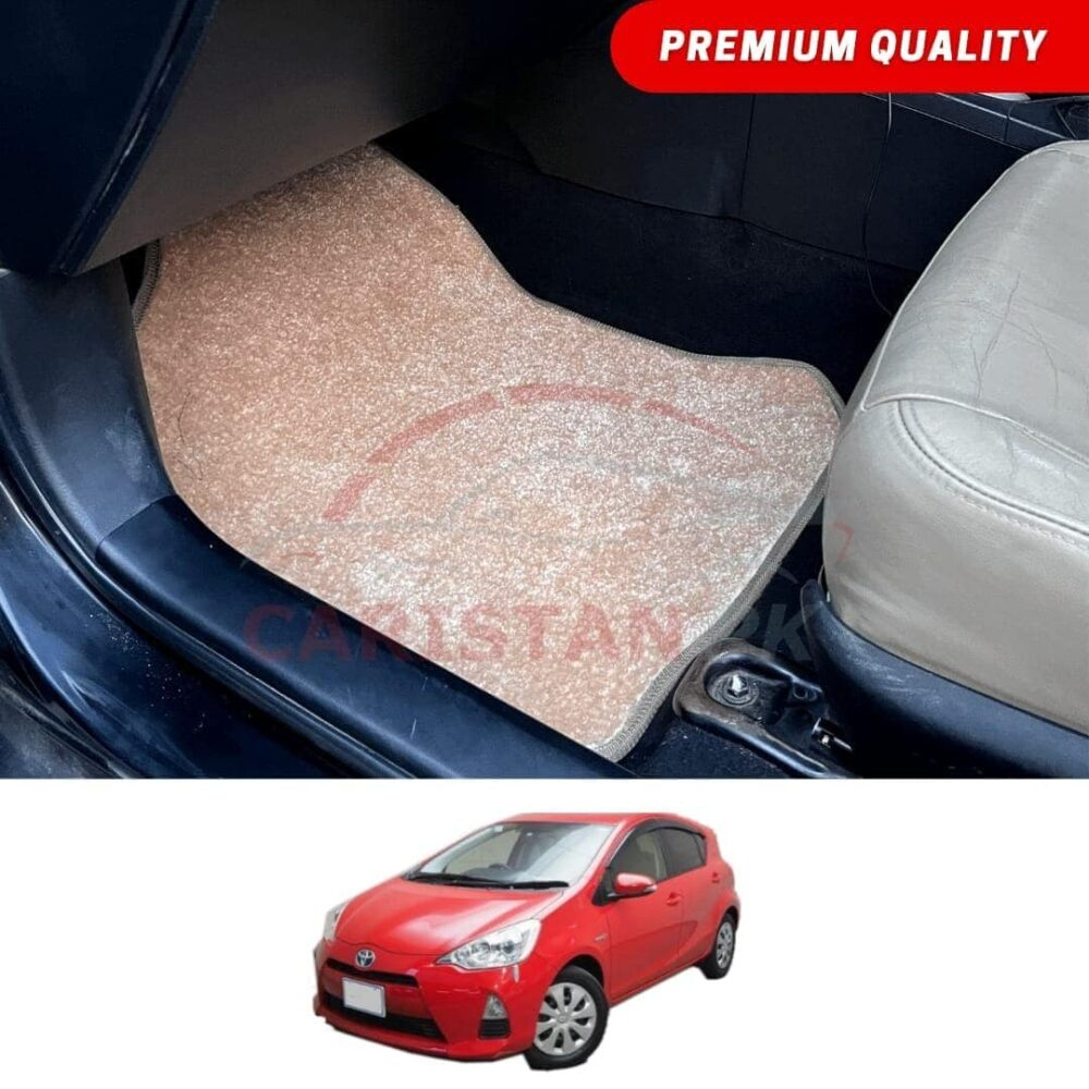 Toyota Aqua Premium Carpet Floor Mats Beige 2011-16