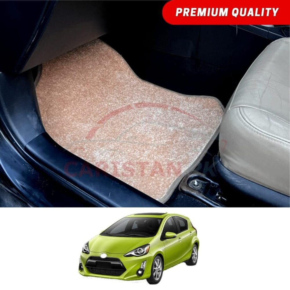 Toyota Aqua Premium Carpet Floor Mats Beige 2017-22