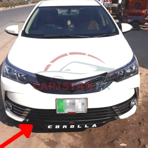 Toyota Corolla Front LED Grill Cover Gloss Black 2017-21