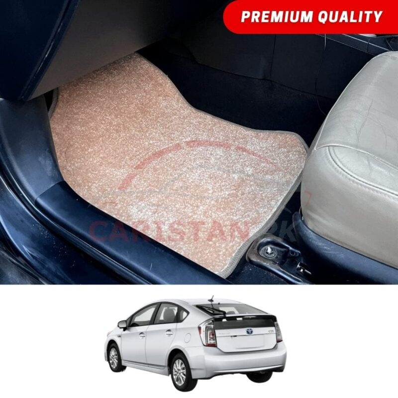 Toyota Prius Premium Carpet Floor Mats Beige 2010-17 Toyota Prius Premium Carpet Floor Mats Beige 2010-17