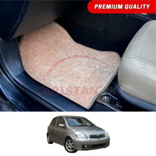 Toyota Vitz Premium Carpet Floor Mats Beige 2000-05