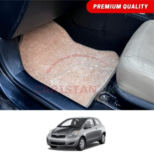 Toyota Vitz Premium Carpet Floor Mats Beige 2006-10