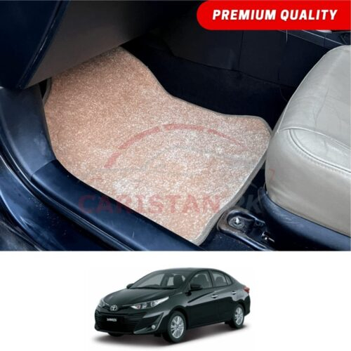Toyota Yaris Premium Carpet Floor Mats Beige