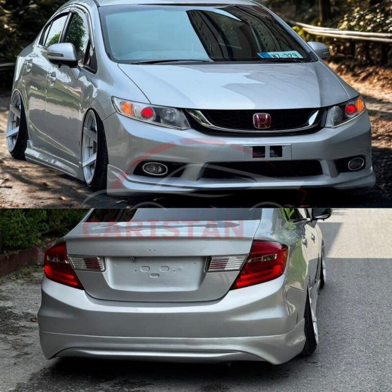 Unpainted Honda Civic Rebirth High-Grade Fiber Glass Modulo Body Kit 2Pc