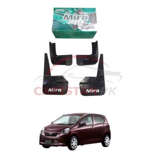 Daihatsu Mira Mud Flaps Splash Guards Black 2012-16