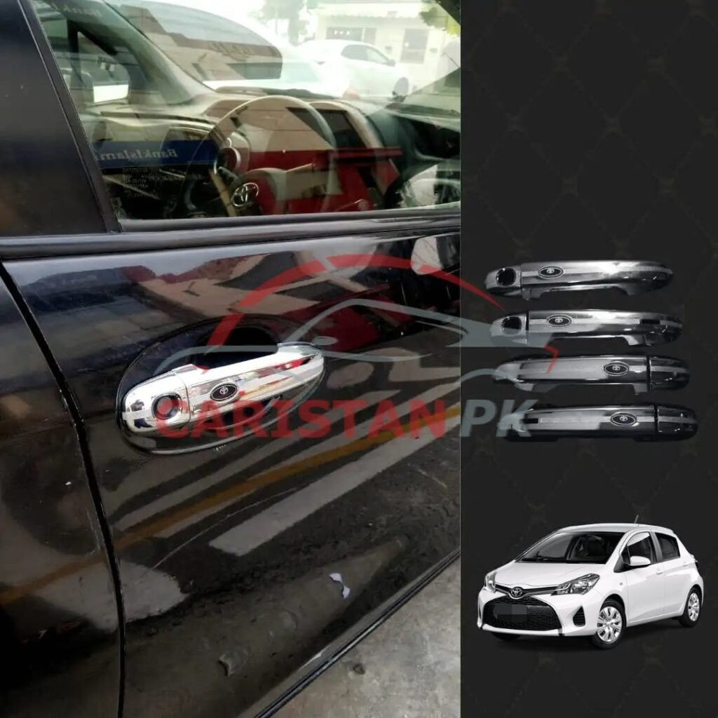 Toyota Vitz Chrome Door Handle Covers 2017-23 1