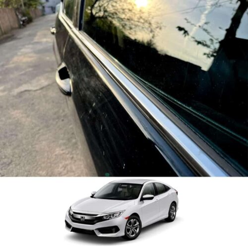 Honda Civic Window Chrome Weather Strip 2016-21