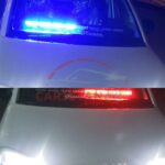 Red & Blue LED Flasher Light 8 LED Bar 1