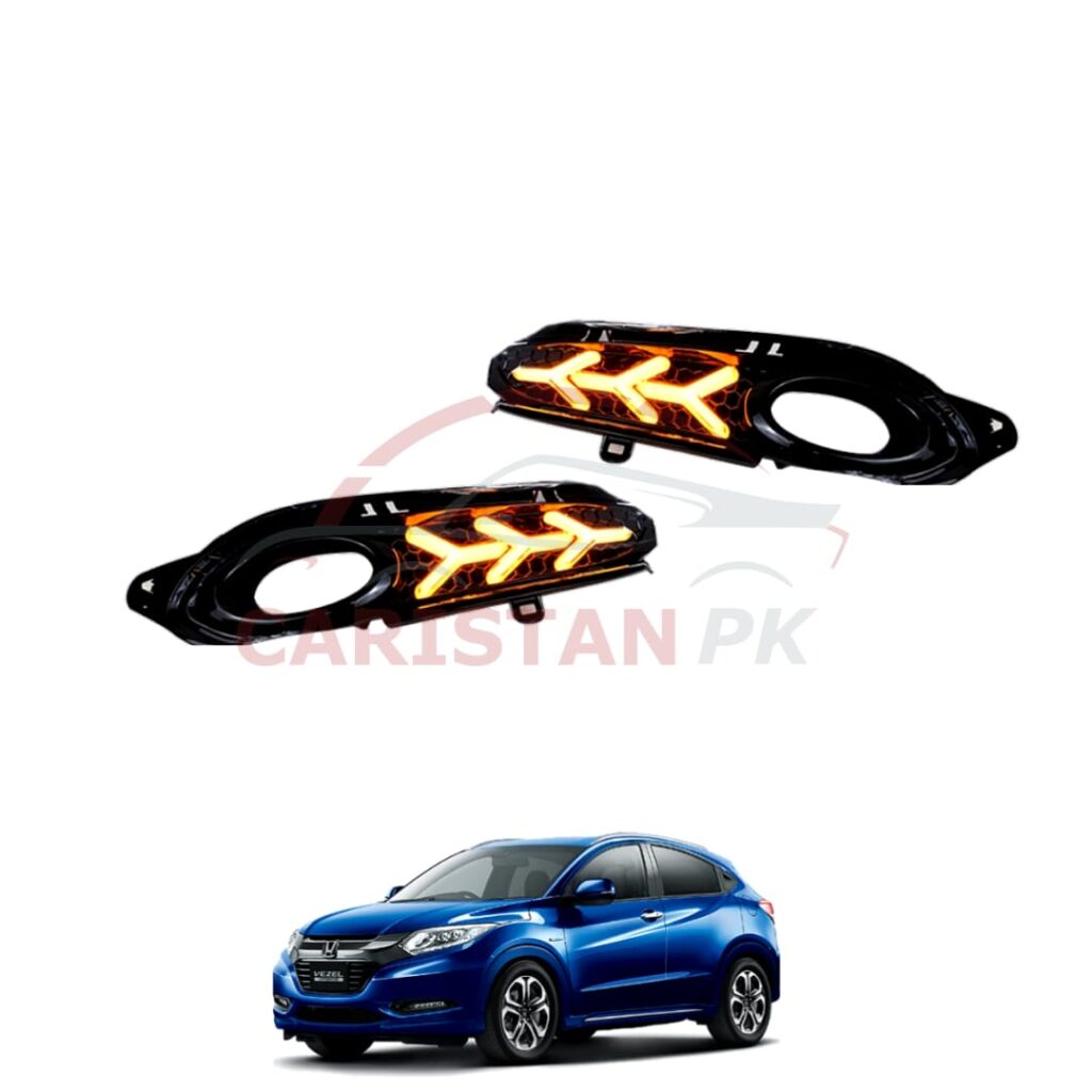 Honda Vezel V3 Arrow Style Fog Lamp DRL Cover