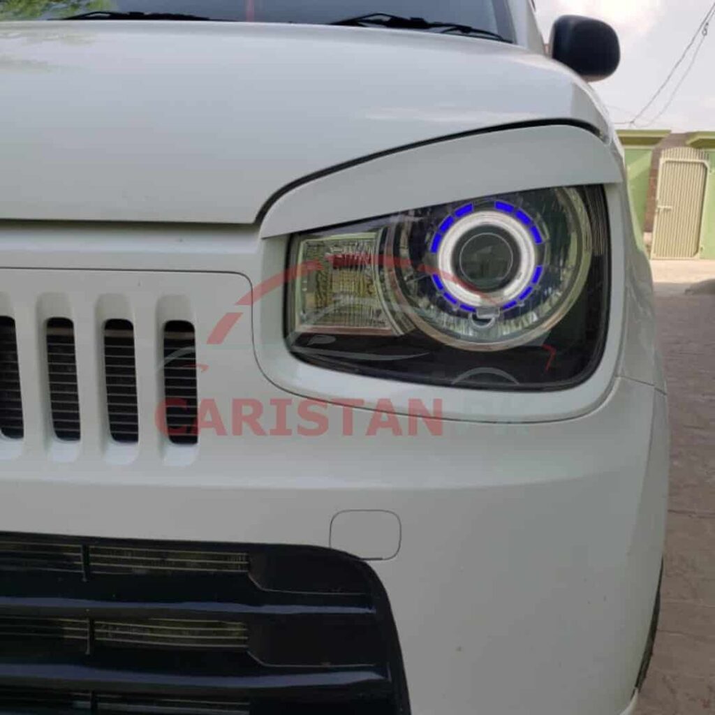 Suzuki Alto Head Light Eyelids Glasses White 2017-24 1