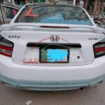 Unpainted Honda City Trunk Spoiler With LED Light 2009-21 3