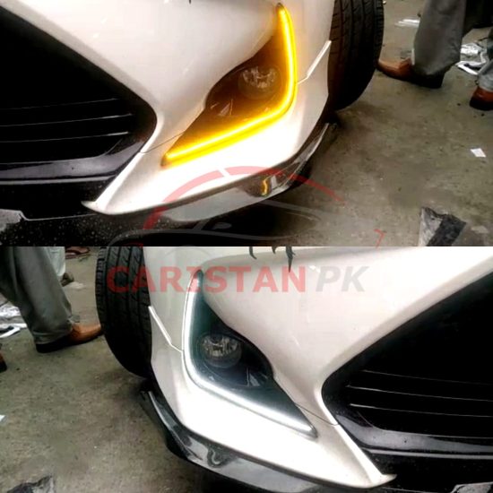 Toyota Corolla X DRL Fog Lamp Cover Plus Indicator 4