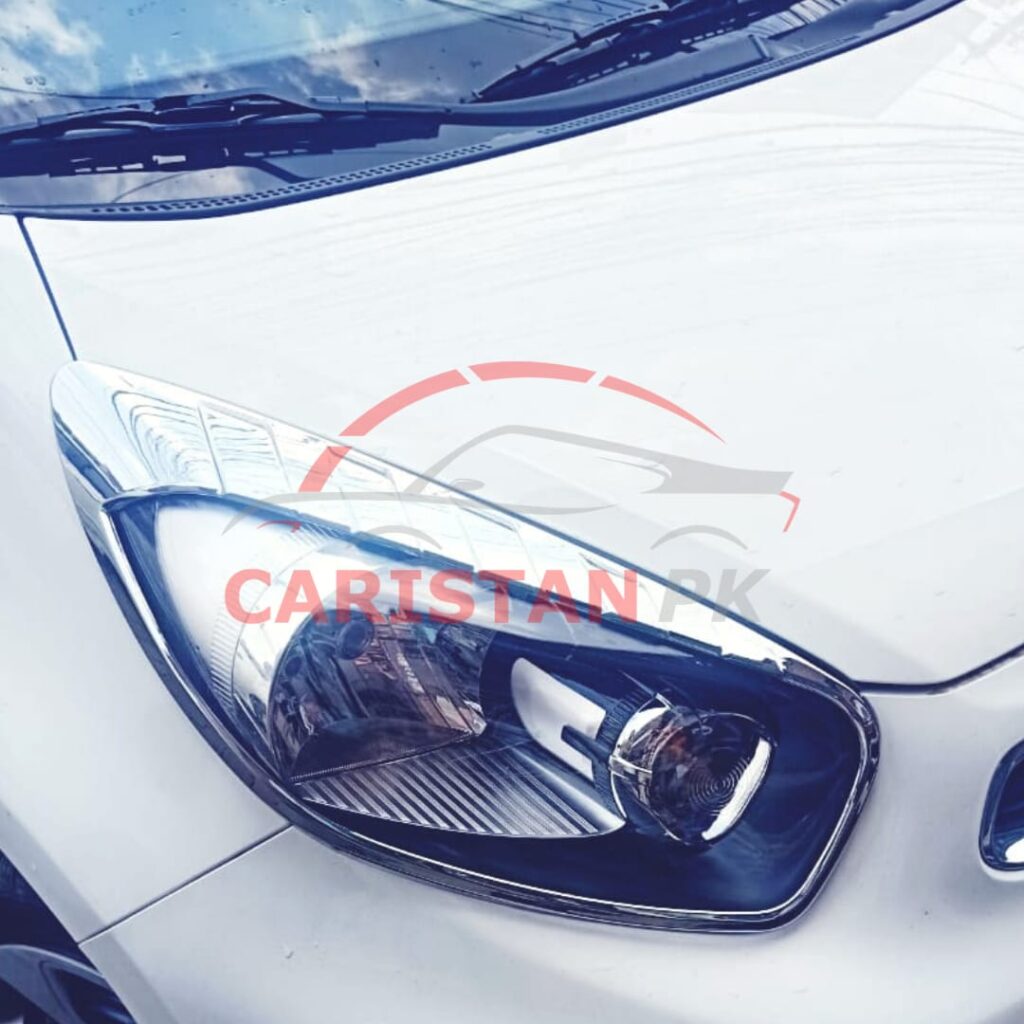 KIA Picanto Headlight Backlight Chrome Cover Set 1