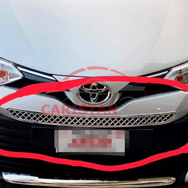 Toyota Yaris Mesh Grille Chrome Trim 3