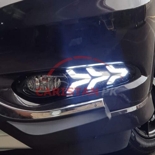 Honda Vezel V3 Arrow Style Fog Lamp DRL Cover 1