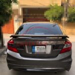 Unpainted Honda Civic Rebirth Spoiler With LED Light 4