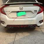 Honda Civic Redline Bumper Diffuser 2016-21