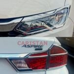 Honda City Headlight Backlight Chrome Cover Set 2022 Model & Onwards Honda City Headlight Backlight Chrome Cover Set 2022 Model & Onwards