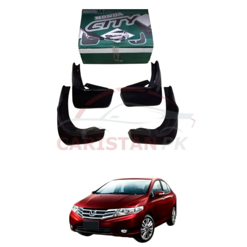 Honda City Mud Flaps Splash Guards Black 2009-21 Honda City Mud Flaps Splash Guards Black 2009-21