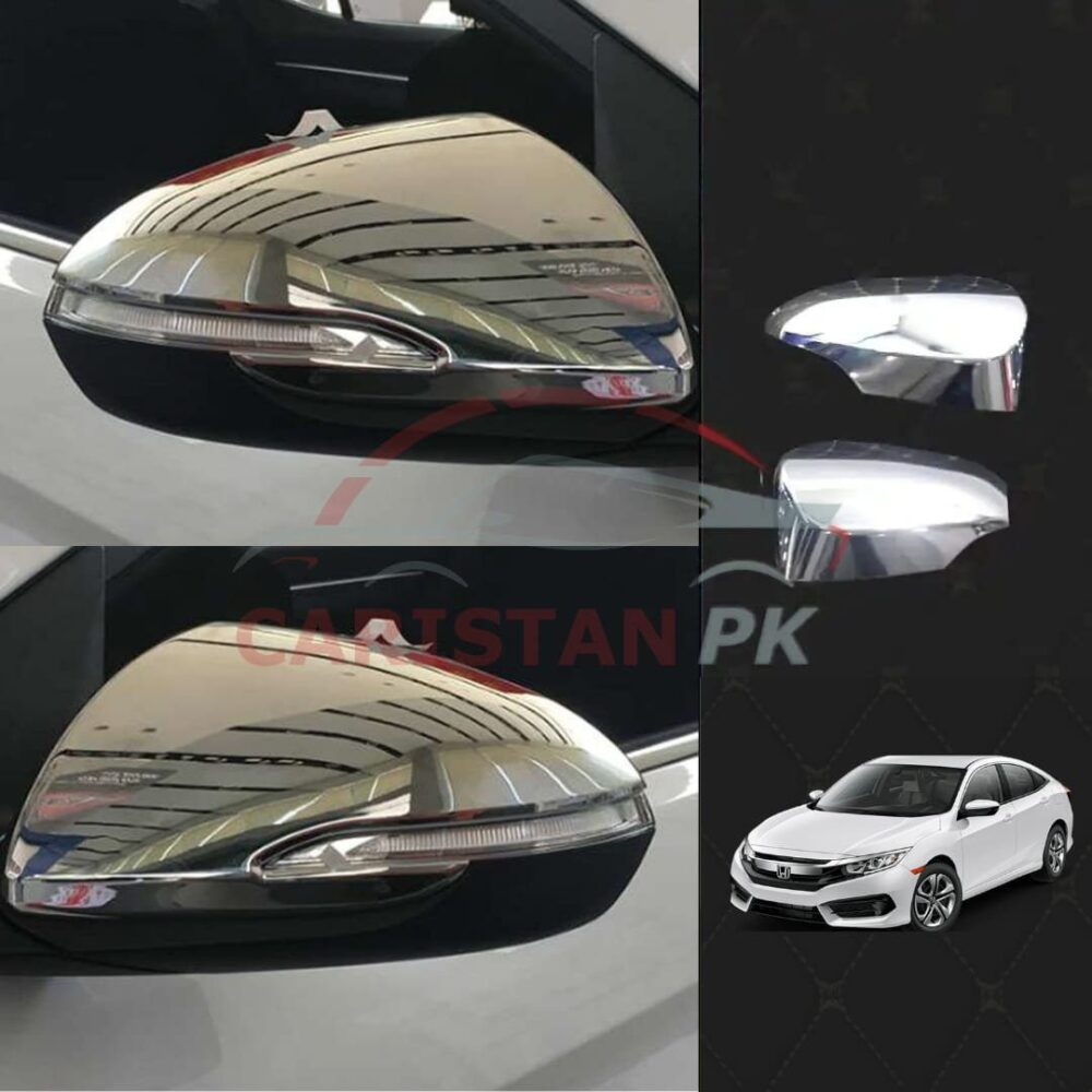 Honda Civic Chrome Side Mirror Cover 2016-21 Honda Civic Chrome Side Mirror Cover 2016-21