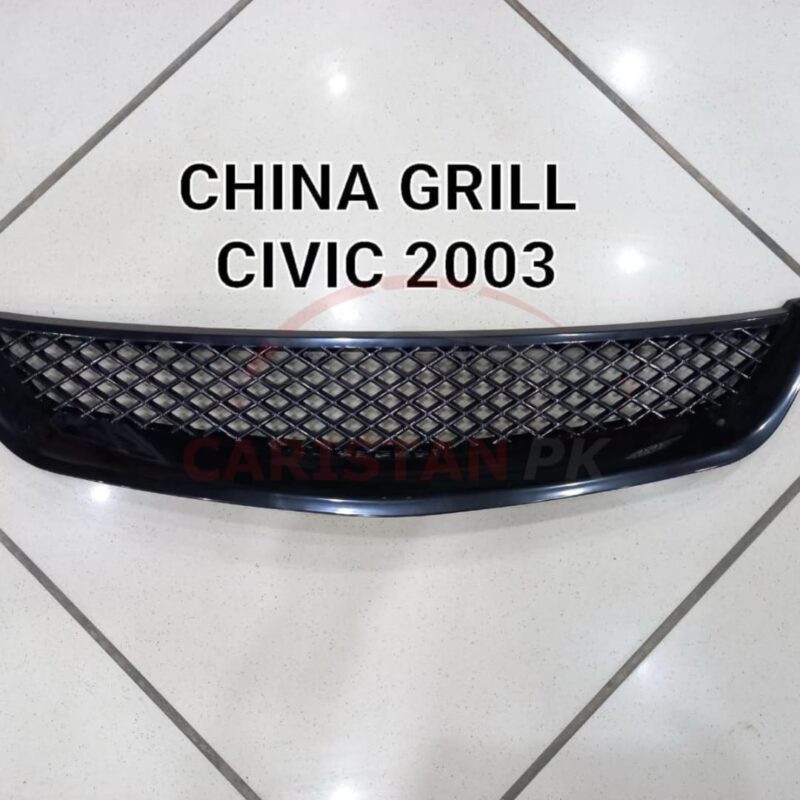 Honda Civic Mesh Grille Black 2001-05 5