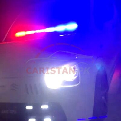 Red & Blue Neon Flasher Light 6 Bar