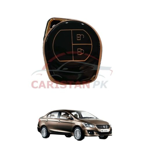 Suzuki Ciaz TPU Plastic Key Cover Black Golden