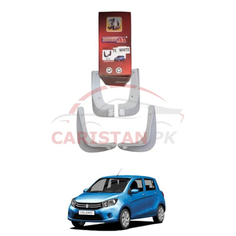 Suzuki Cultus Mud Flaps Splash Guards White 2017-26 Suzuki Cultus Mud Flaps Splash Guards White 2017-26