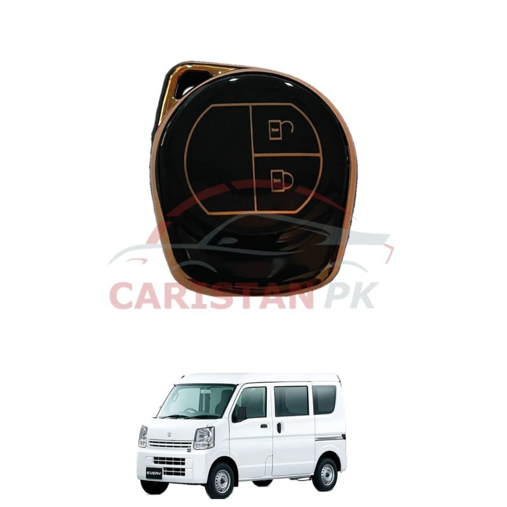 Suzuki Every TPU Plastic Key Cover Black Golden 2007-18