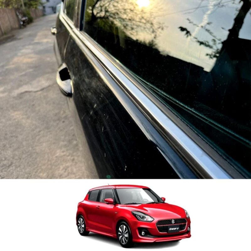 Suzuki Swift Window Chrome Weather Strip 2022 Model & Onwards Suzuki Swift Window Chrome Weather Strip 2022 Model & Onwards