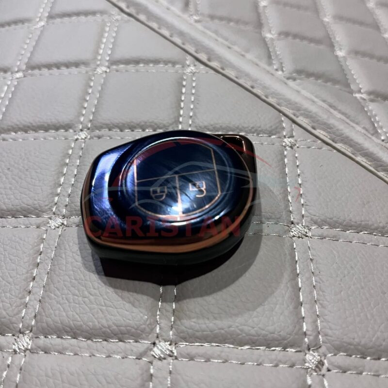 Suzuki TPU Plastic Key Cover Black Golden 1