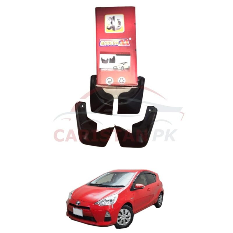 Toyota Aqua Mud Flaps Splash Guards Black 2011-16 Toyota Aqua Mud Flaps Splash Guards Black 2011-16