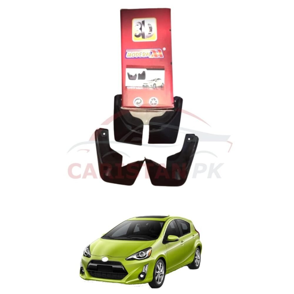 Toyota Aqua Mud Flaps Splash Guards Black 2017-22