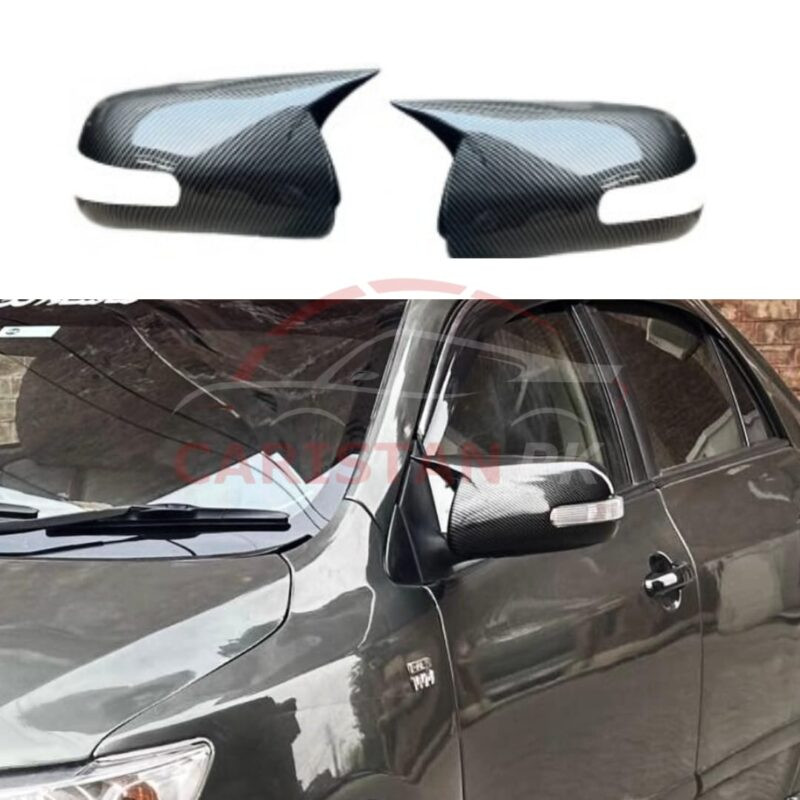 Toyota Corolla Batman Style Side Mirror Cover Carbon Fiber 2009-13 Toyota Corolla Batman Style Side Mirror Cover Carbon Fiber 2009-13