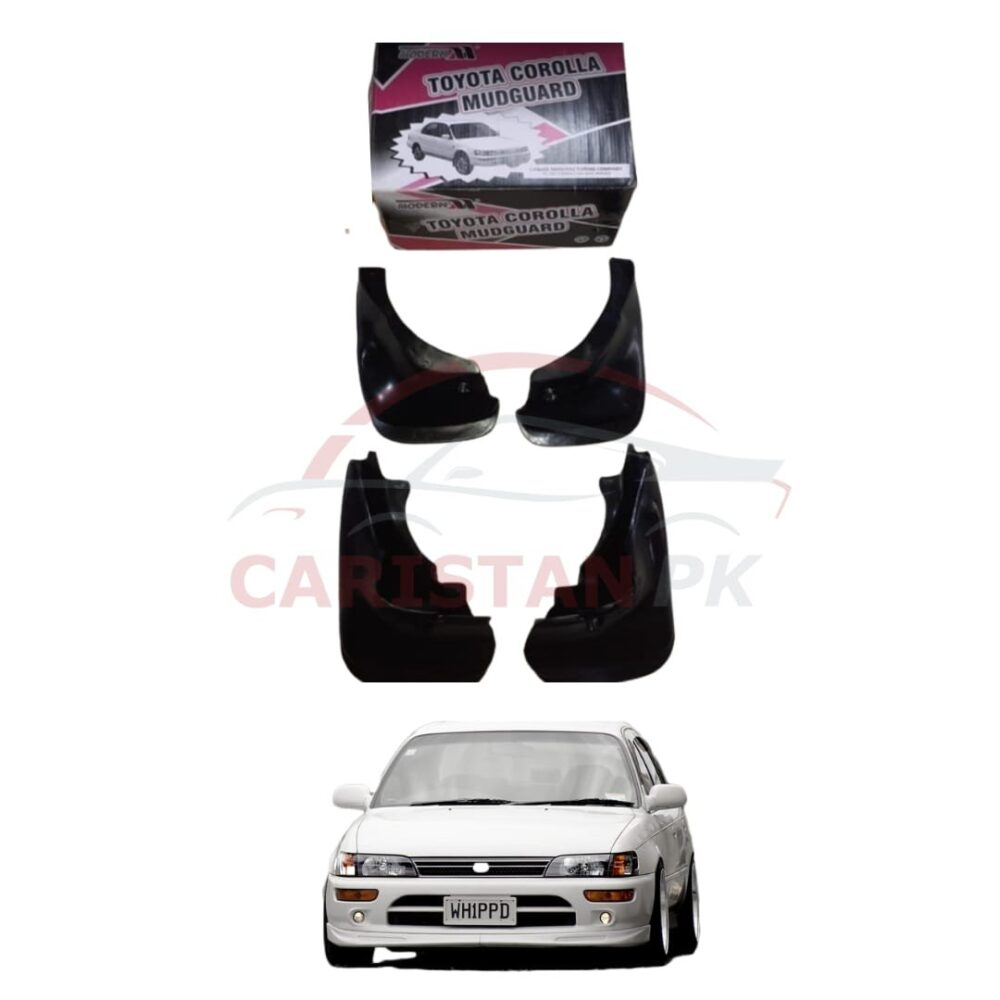 Toyota Corolla Indus Mud Flaps Splash Guards Black